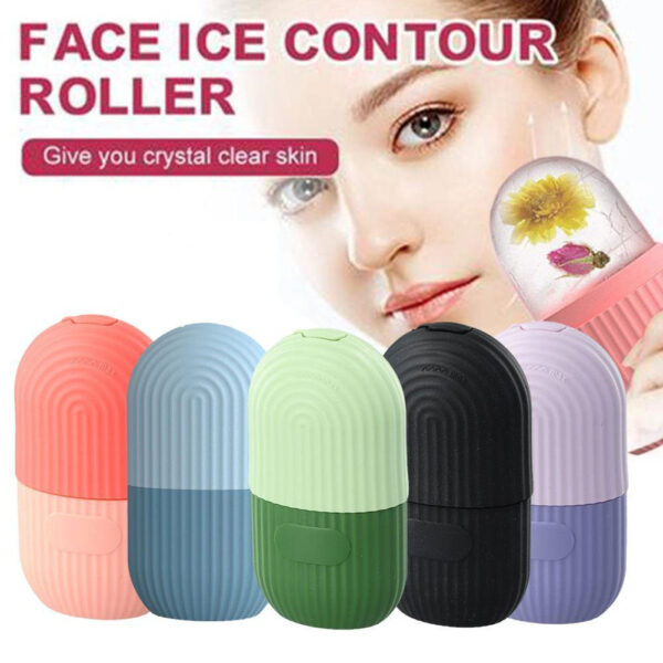 reusable facial ice roller for face | enhance skin glow shrink & tighten pores (random color)