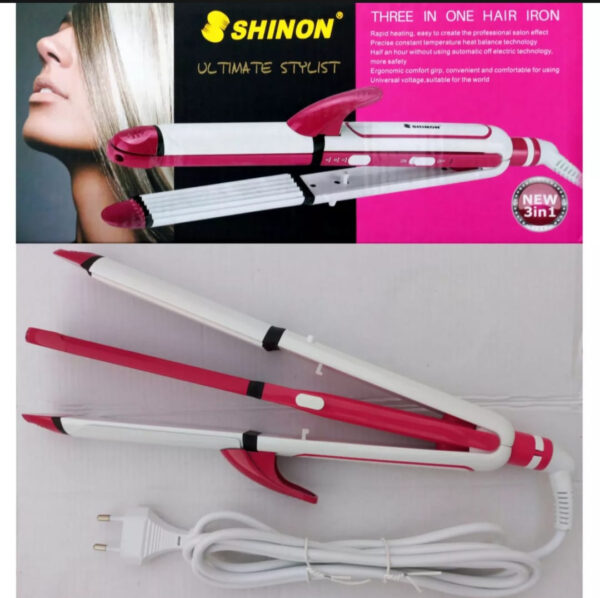 3 in 1 hair straightener hair curler roller ceramic electric professional flat iron hair styling tool beauty set rod for women, hair straightener , hair curler , hair ,straightener , curler , hair styling ,tool beauty set rod for women