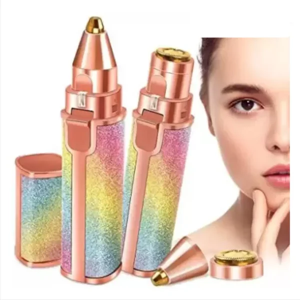 blawless 2 in 1 eyebrow trimmer | 2 in 1 hair remover chargeable , multi attractive color with usb charging cable and cleaning brush