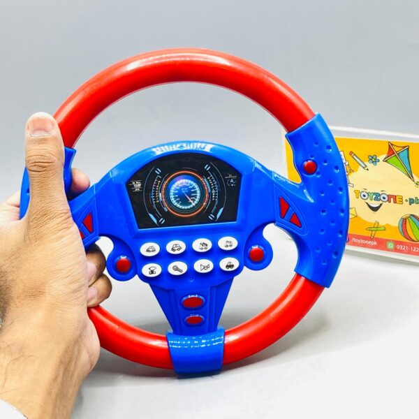 simulation driving car steering wheel learning toy for kids (random color)