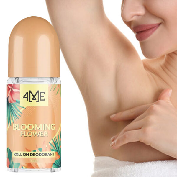 4me blooming flower roll on deodorant for women 50ml - Image 2