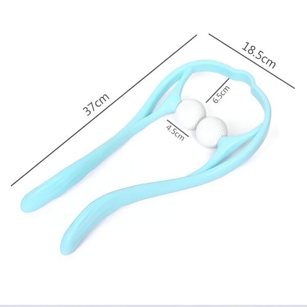 manual neck massager for cervical pain, deep tissue | handheld massager tool for legs waist neck and shoulder (random color) - Image 5