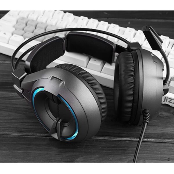 senicc a6 headset usb high quality sound video game headset advance noise canceling technology