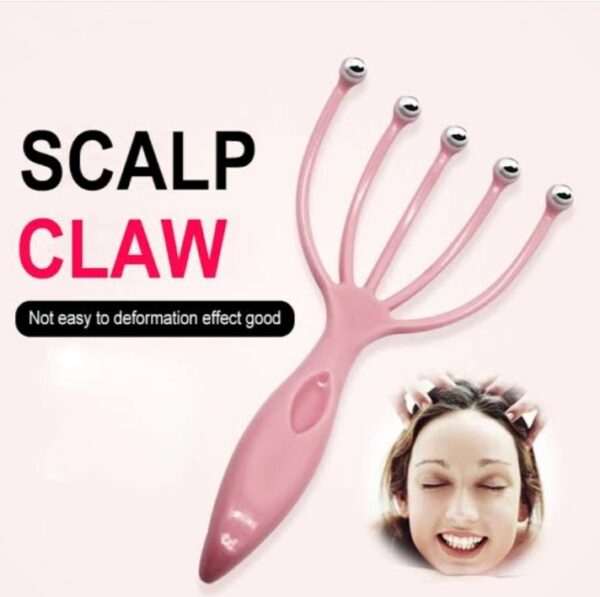 head massager comb exercise balls roller scalp hand held scalp reduce stress fatigue relax blood circulation  (random color)