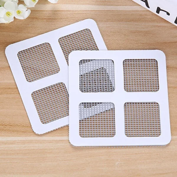 anti-blocking filter screen disposable floor drain sticker hair catcher drain stopper cover kitchen bathroom accessories - Image 4