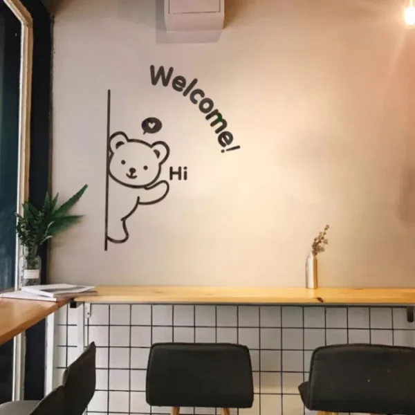 3d wall art with cute teddy bear shaped for home & office decorations wooden wall art - Image 3