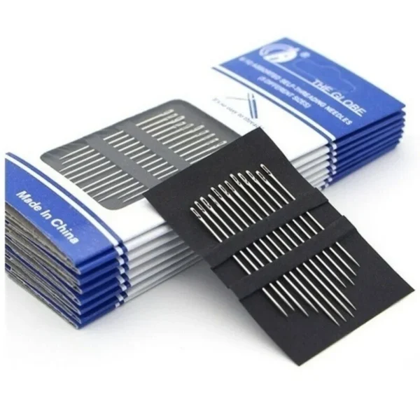 pack of 10 pieces stainless steel side hole sewing needles