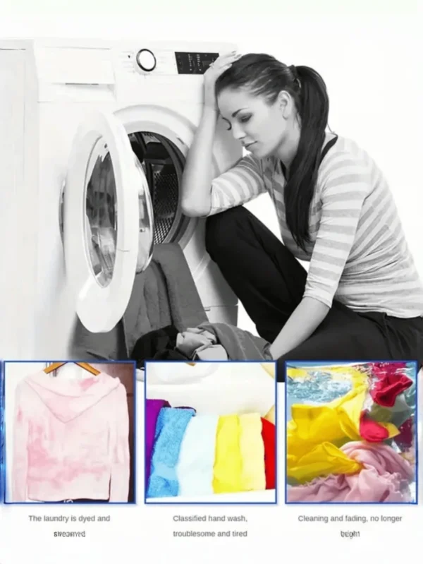 sprouutt color grabber - 8 sheets stain remover | protects laundry from color runs or bleeds | color catcher, dye trapping sheet - Image 9