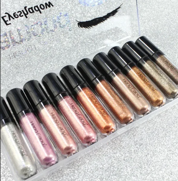 (pack of 10) heng fang shine diamond glitter eyeshadow