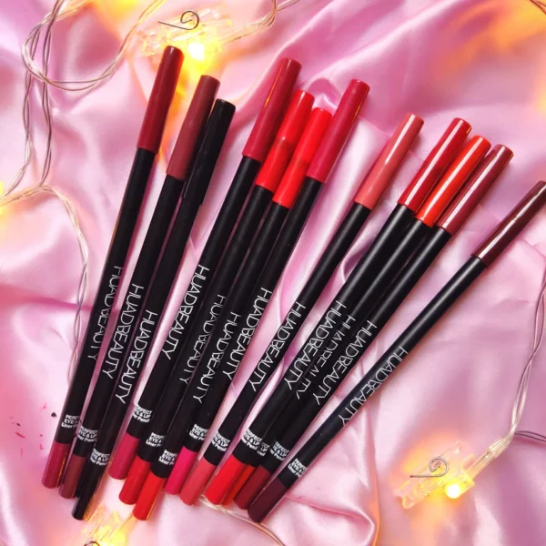 pack of 12 huda beauty lip & eye pencils