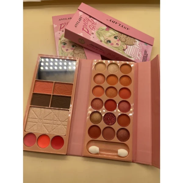 any lady pretty girl lovely eyeshadow blusher highlighter palette - Image 4
