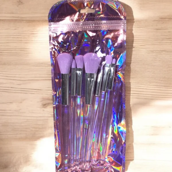 make up purple brush set of 7 brushes