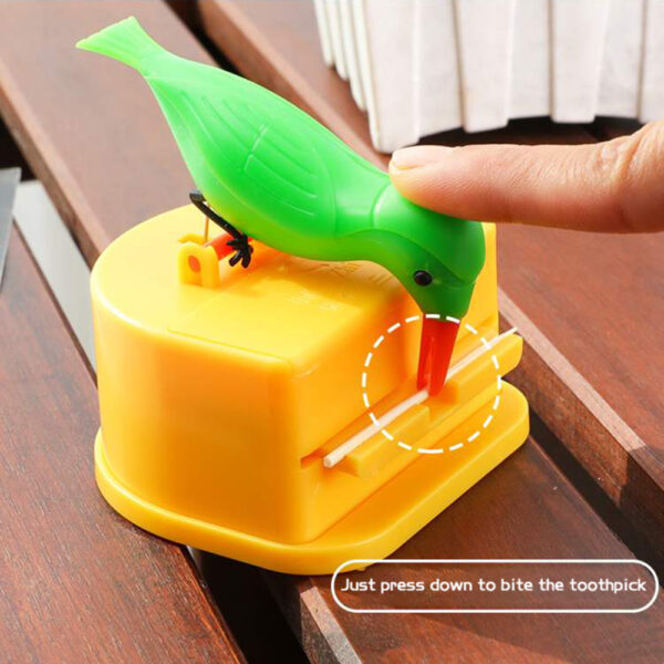 small bird toothpick container press toothpick dispenser storage box - Image 3