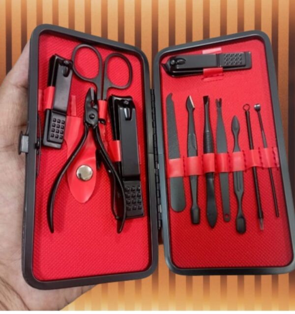 nyt manicure pedicure nail cutter set 12 pcs (random color)