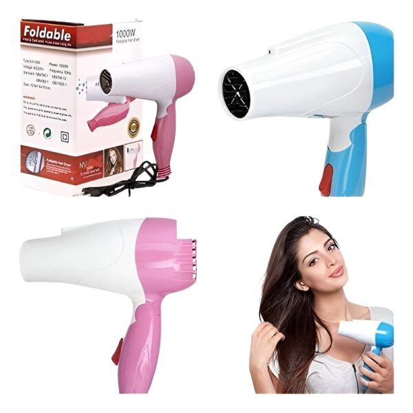 nova foldable hair dryer - nv 1290 (random color)
