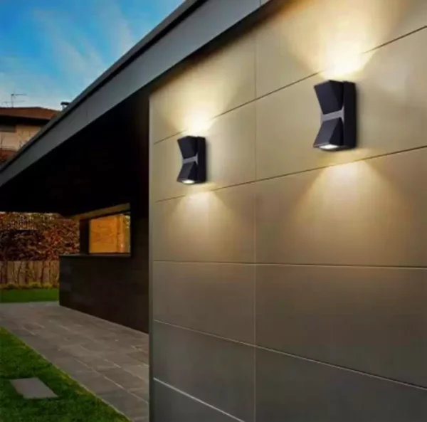 k shaped double led two side waterproof led outdoor light | wall lamp for outdoor and indoor | best for home & garden - 10 w - Image 5