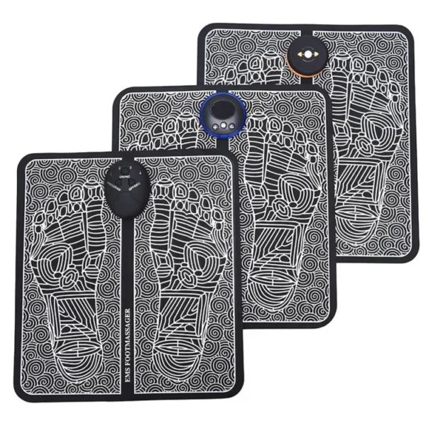 pack of 2 ems butterfly portable neck massager rechargeable, and  ms foot massager pad improve blood circulation - Image 5