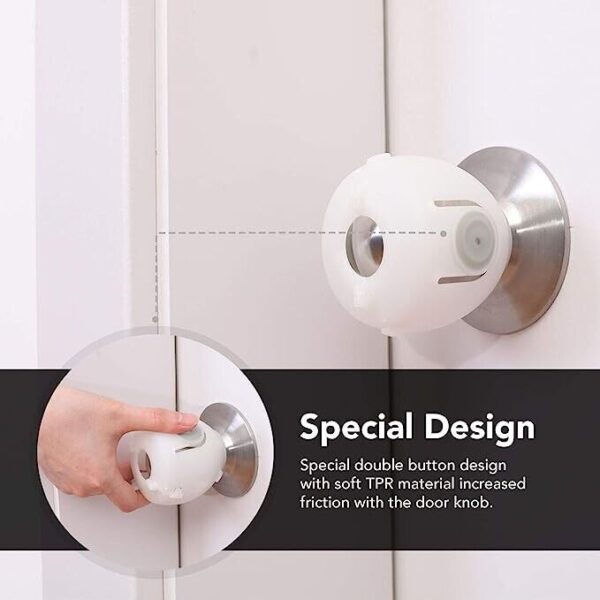 2 pcs door knob cover baby safety door knob covers doorknob locks child children kids proof(random color ) - Image 12