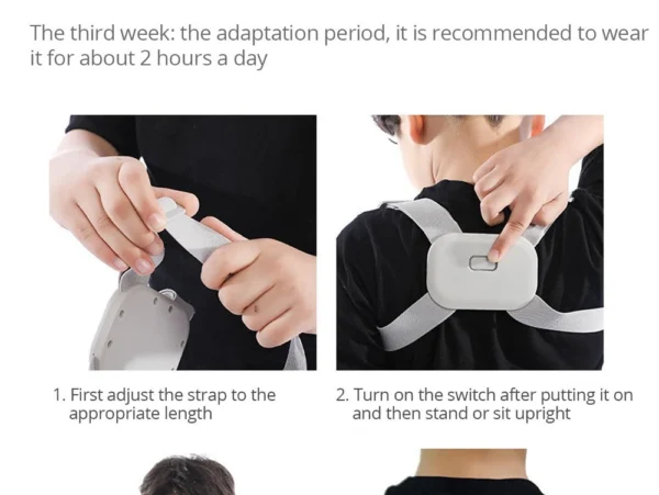 smart posture corrector belt with intelligent detection vibration reminder sensor - Image 9