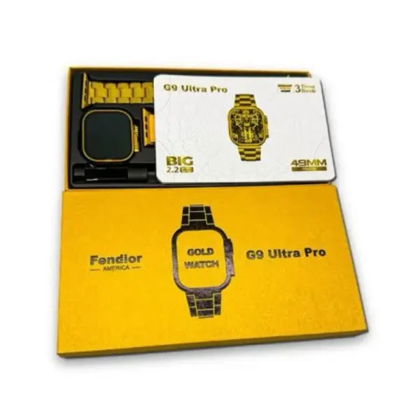 new g9 ultra pro gold color edition series 9 smart watch with qdfit pro app - Image 4