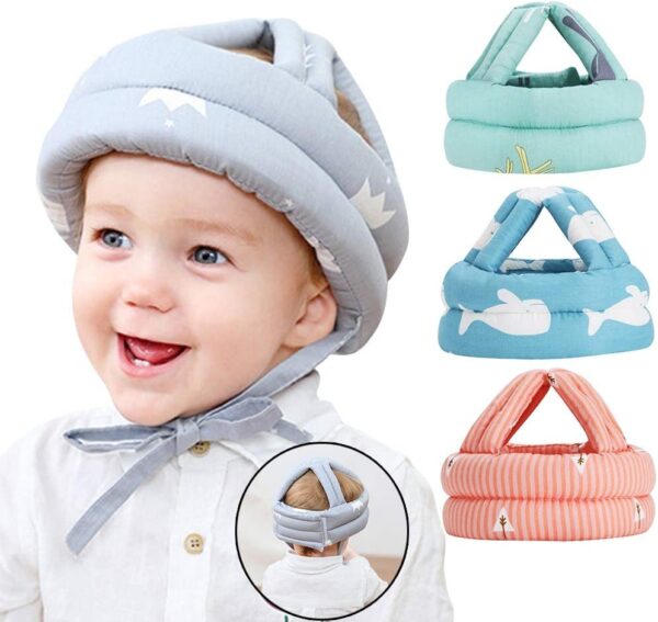 baby head protector crawling - baby safety helmet & amp walking helmet (random color/design)