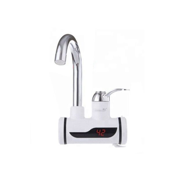 tank-less electric hot water heater faucet kitchen instant heating tap water with led