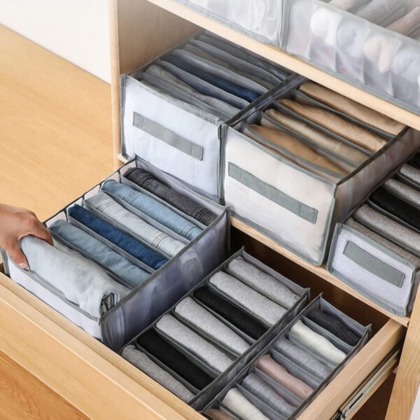 7 clothes drawer organizer jeans storage box large size grids wardrobe storage foldable drawer divider