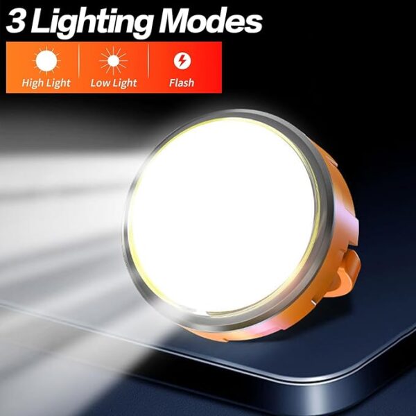 mini work light work light mini camping tent lamp with hanging hook 3 mode night light rechargeable waterproof portable lamp outdoor home