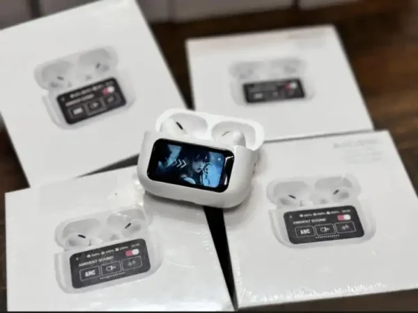 a9 pro touch screen anc wireless headset tws noise cancelling earbud bluetooth headphone 5.4 support app long battery life - Image 4