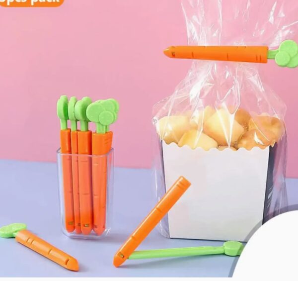 food sealing clip carrot shape (pack of 5 clip ) - Image 8