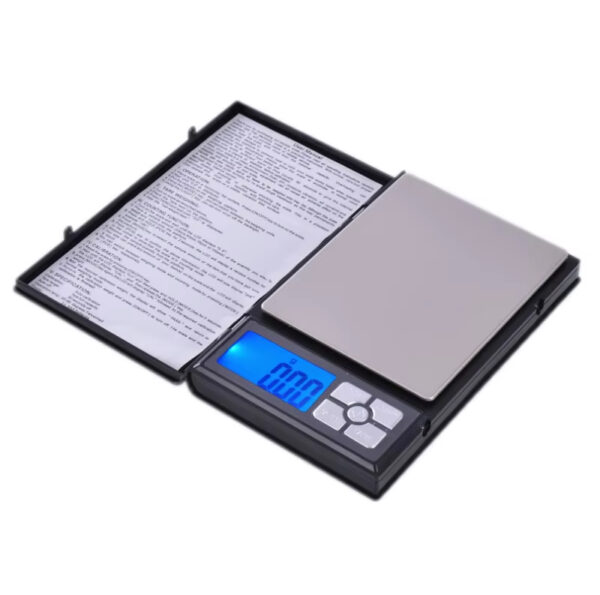 note book style portable electronic digital kitchen baking carat jewelry weight measuring scale - Image 4
