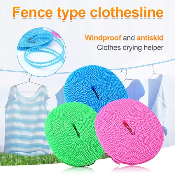 cloth hanging rope clothesline 5 meters (random colour)