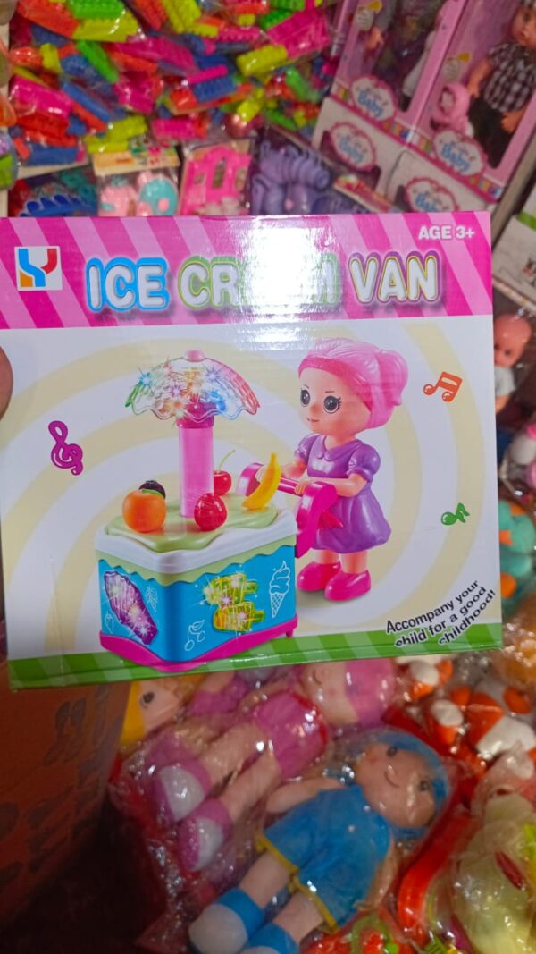 cute doll ice cream cart with music & lights - Image 5