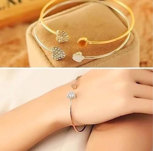 double hand love bracelet color rose gold