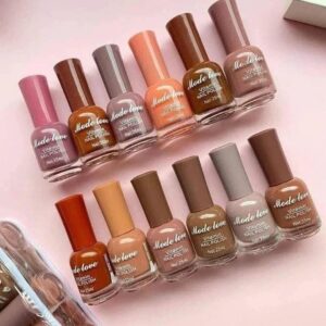 made love colors permanent nail polish 12 piece pack for women | (random color)