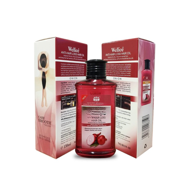 wellice onion anti hair loss oil - 150ml - Image 8