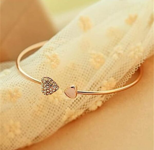 double hand love bracelet color rose gold - Image 2