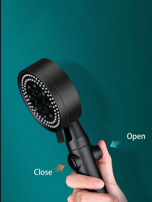 4 in 1 multi-functional matte high-pressure shower head | adjustable water flow and pressure (random color) - Image 10
