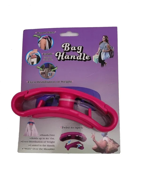 one-piece soft handle plastic bag holder to save effort and avoid hand fatigue (random color) - Image 9