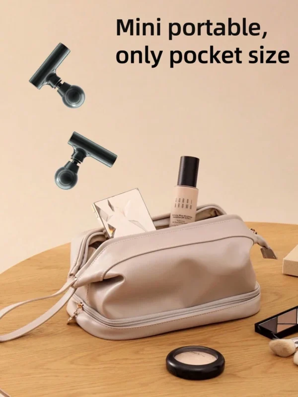mini massage gun, portable pocket massager, electric handheld massage for deep tissue muscle (random color) - Image 4