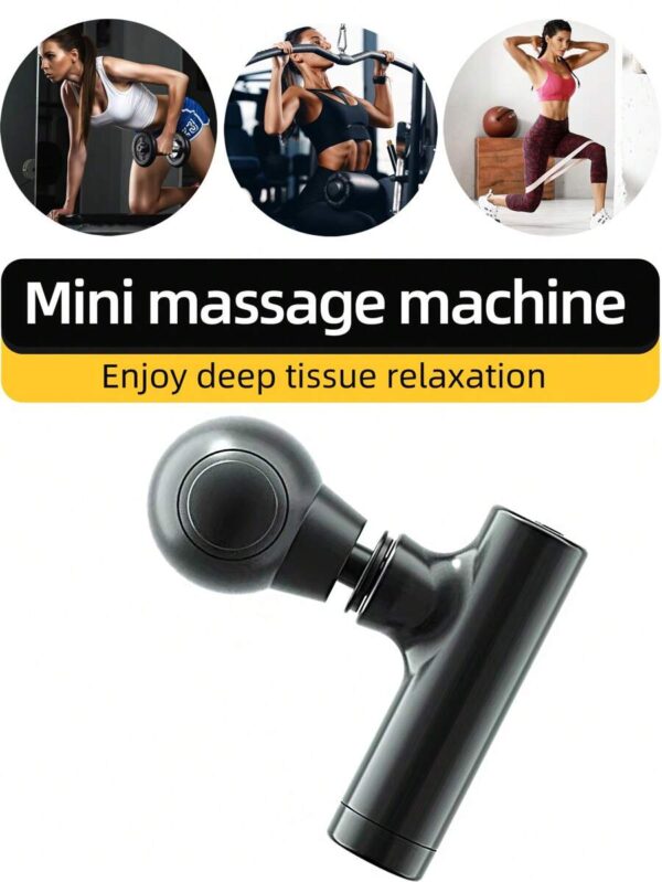 mini massage gun, portable pocket massager, electric handheld massage for deep tissue muscle (random color)