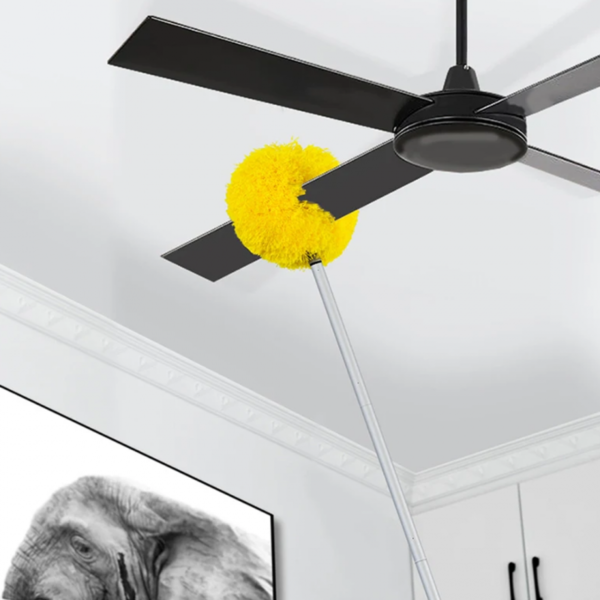 fan duster ceiling multi purpose duster foldable rod  for easy ceiling fan cleaning - Image 2