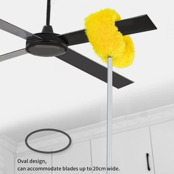 fan duster ceiling multi purpose duster foldable rod  for easy ceiling fan cleaning - Image 5