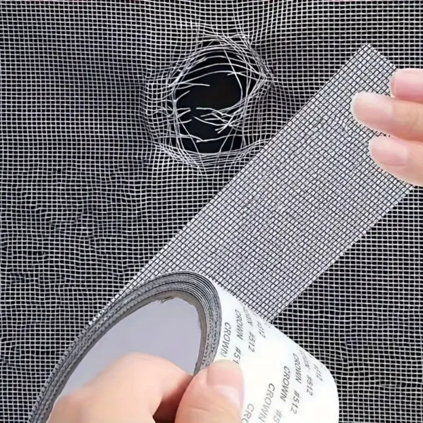 mesh roll tape window screen repair patch | keep mosquitoes out with our anti-insect, self-adhesive mesh patch tape - 25 yards - Image 12