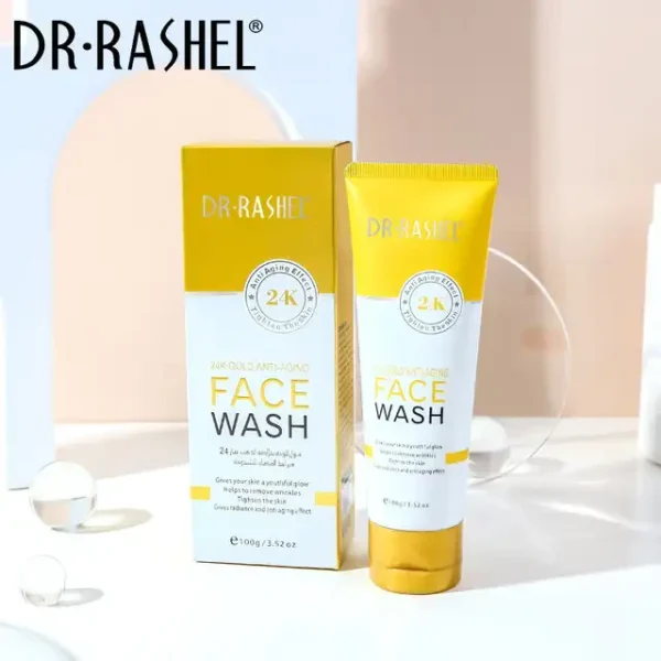dr.rashel 24k gold anti-aging face wash 100g - Image 3