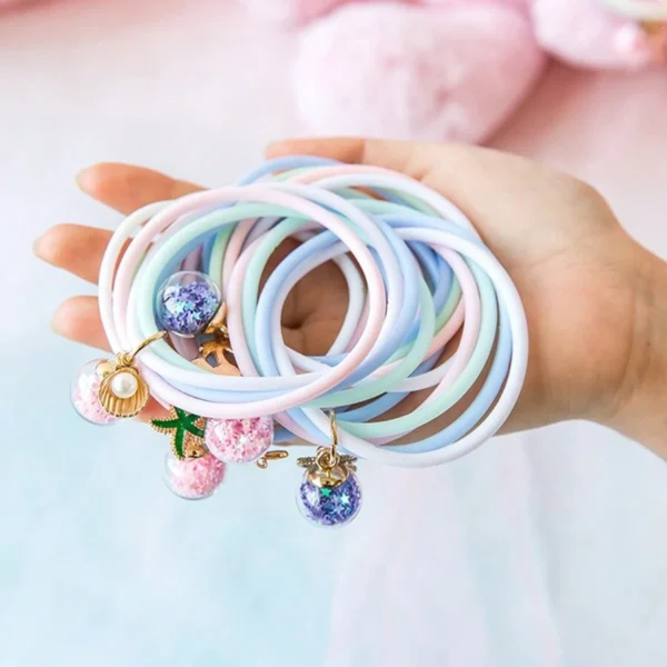 (nw000153) (pack of 5) korean style rubber band hair rope hair ring cute accessories - Image 5