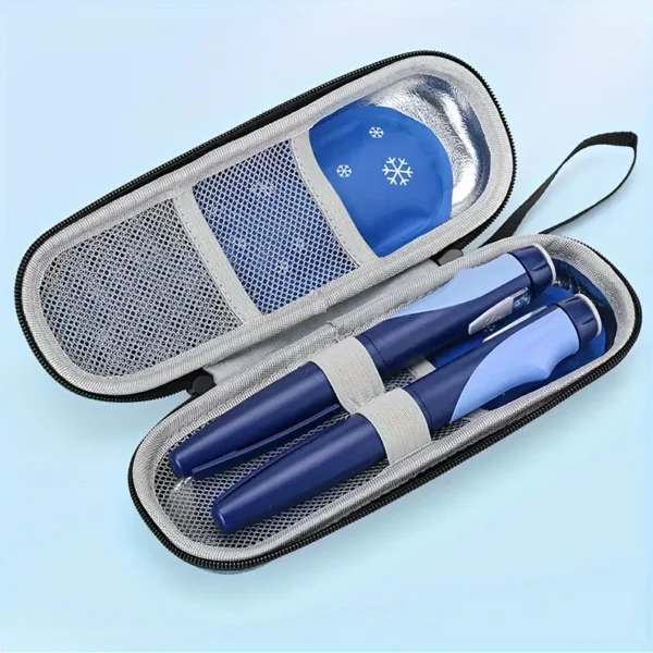 1/2 set insulin pen cooling travel box diabetes medication insulation cooling storage box, with reusable ice packs, suitable for insulin pen and diabetes supplies storage insulation bag (random color) - Image 5
