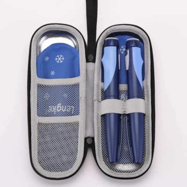 1/2 set insulin pen cooling travel box diabetes medication insulation cooling storage box, with reusable ice packs, suitable for insulin pen and diabetes supplies storage insulation bag (random color) - Image 7
