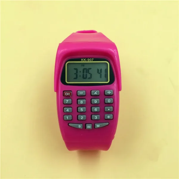 led calculator watch for boys girls(without box ) (random color) - Image 4