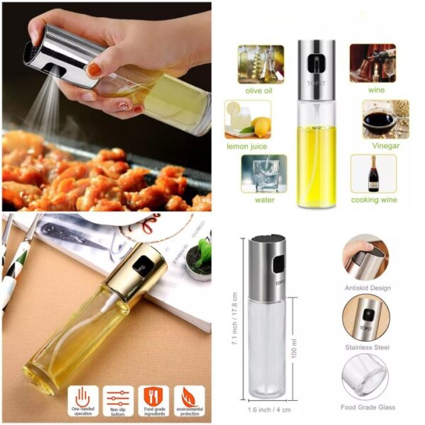 cooking oil sprayer glass oil spray bottle kitchen tool bbq baking grill vinegar oil sauce bottle (made in china)